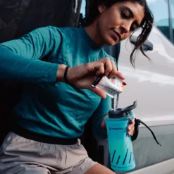 Hydrapak SkyFlask™ Speed Opvouwbare fles 350 ml - Malibu Blue