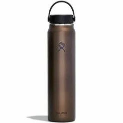 Hydro Flask 40 oz Lightweight Wide Mouth Trail Series - Isoleerfles + Wide Flex Cap B - 1182 ml - Obsidian