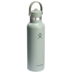 Outdoor Flessen & Thermosflessen < Hydro Flask 21oz Standard Mouth Isoleerfles + Flex Straw Decksel - 621ml - Tonal Agave