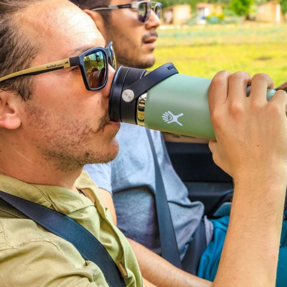 Hydro Flask 20oz Wide Mouth Koffie Isoleerfles + Flex Sip Dop - 591ml - Sunbeam
