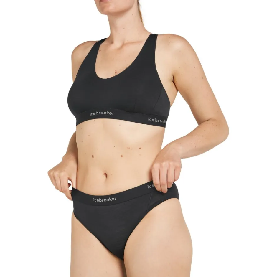 Baselayers < Icebreaker erino 125 Coo-ite™ prite Hipter ip Dae - Zwart
