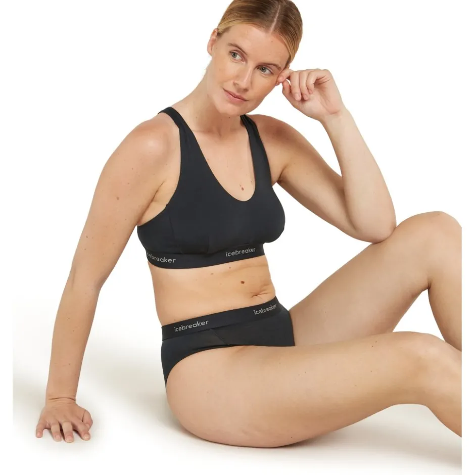 Baselayers < Icebreaker erino 125 Coo-ite™ prite Hipter ip Dae - Zwart