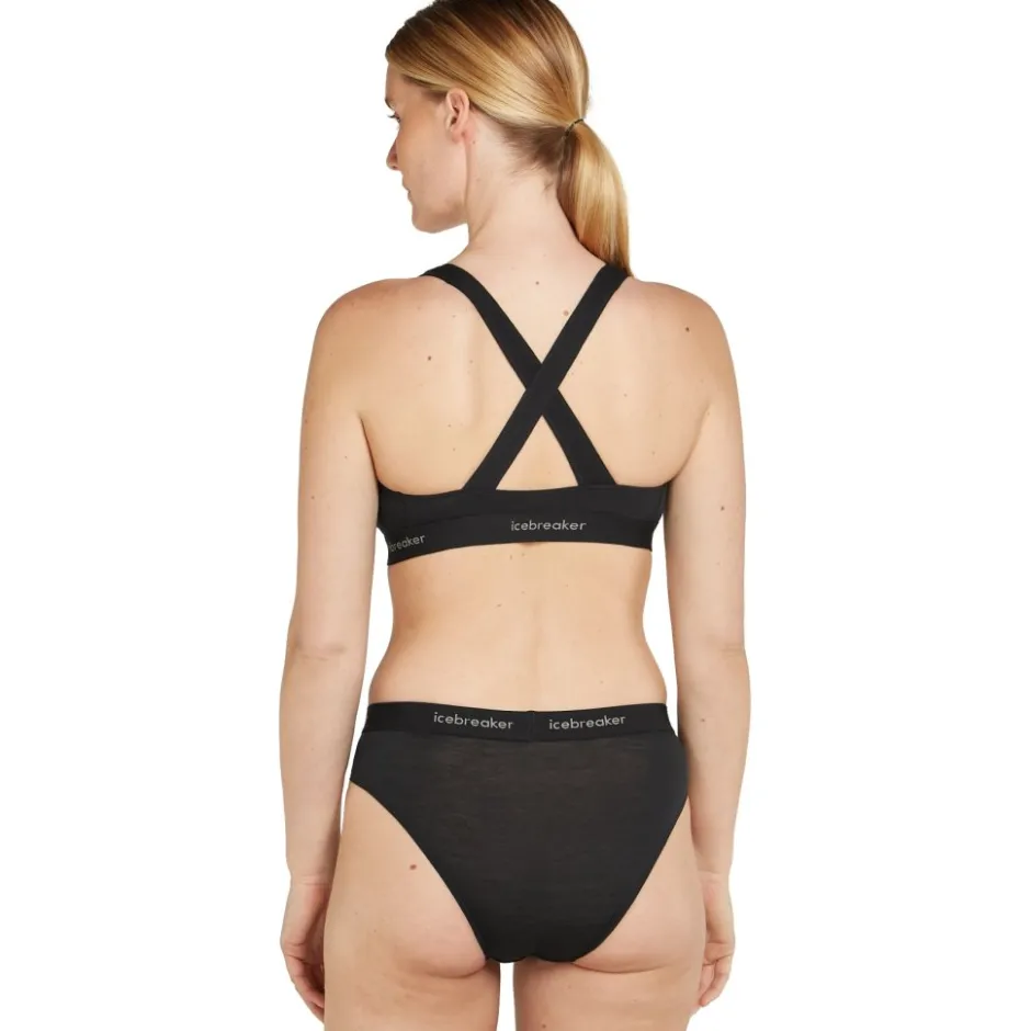 Baselayers < Icebreaker erino 125 Coo-ite™ prite Hipter ip Dae - Zwart