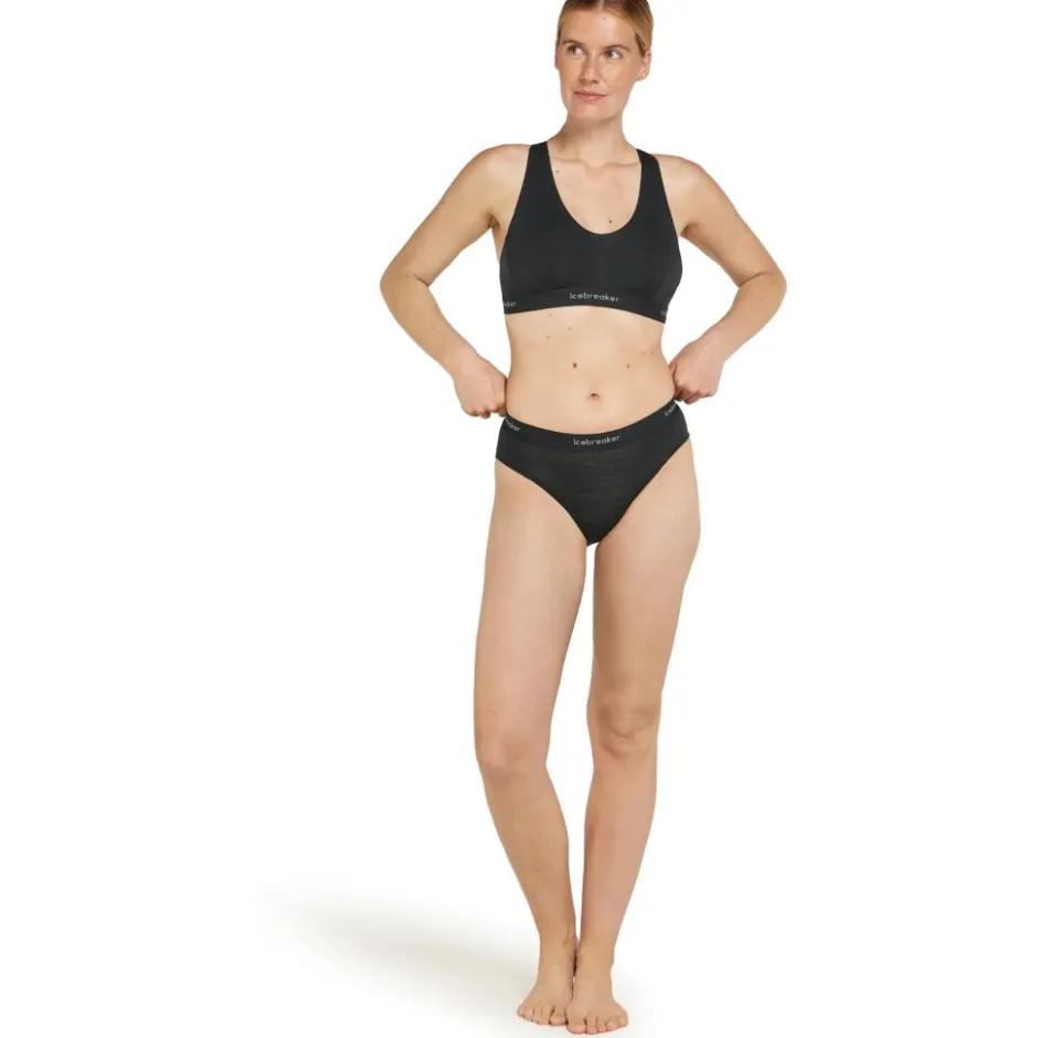 Baselayers < Icebreaker erino 125 Coo-ite™ prite Hipter ip Dae - Zwart