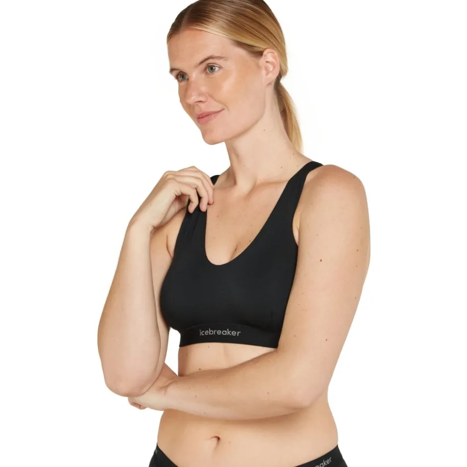 Ondergoed|Sport Bh'S < Icebreaker erino 125 Coo-ite™ prite Racerback BH Dae - Zwart