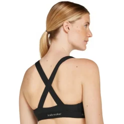 Ondergoed|Sport Bh'S < Icebreaker erino 125 Coo-ite™ prite Racerback BH Dae - Zwart