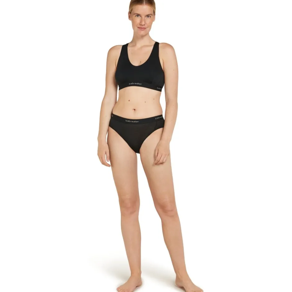 Ondergoed|Sport Bh'S < Icebreaker erino 125 Coo-ite™ prite Racerback BH Dae - Zwart