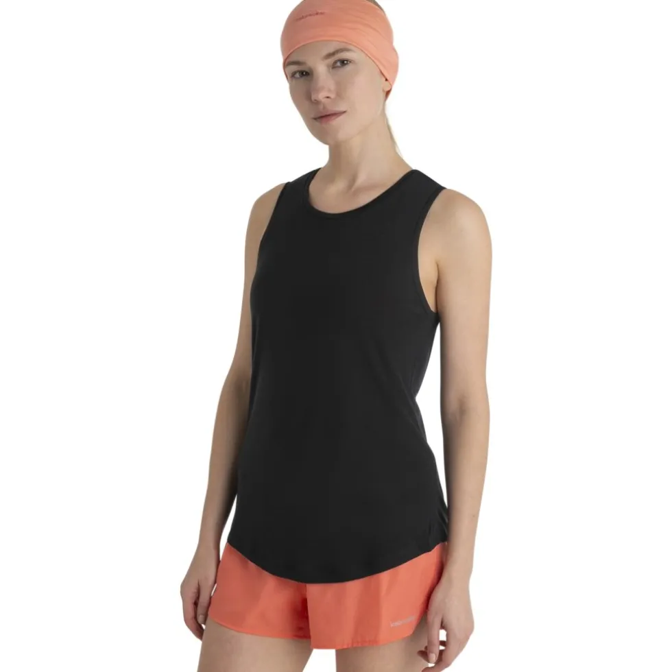 Icebreaker Merino 125 Cool-Lite™ Sphere III Tankvrouwen - Zwart