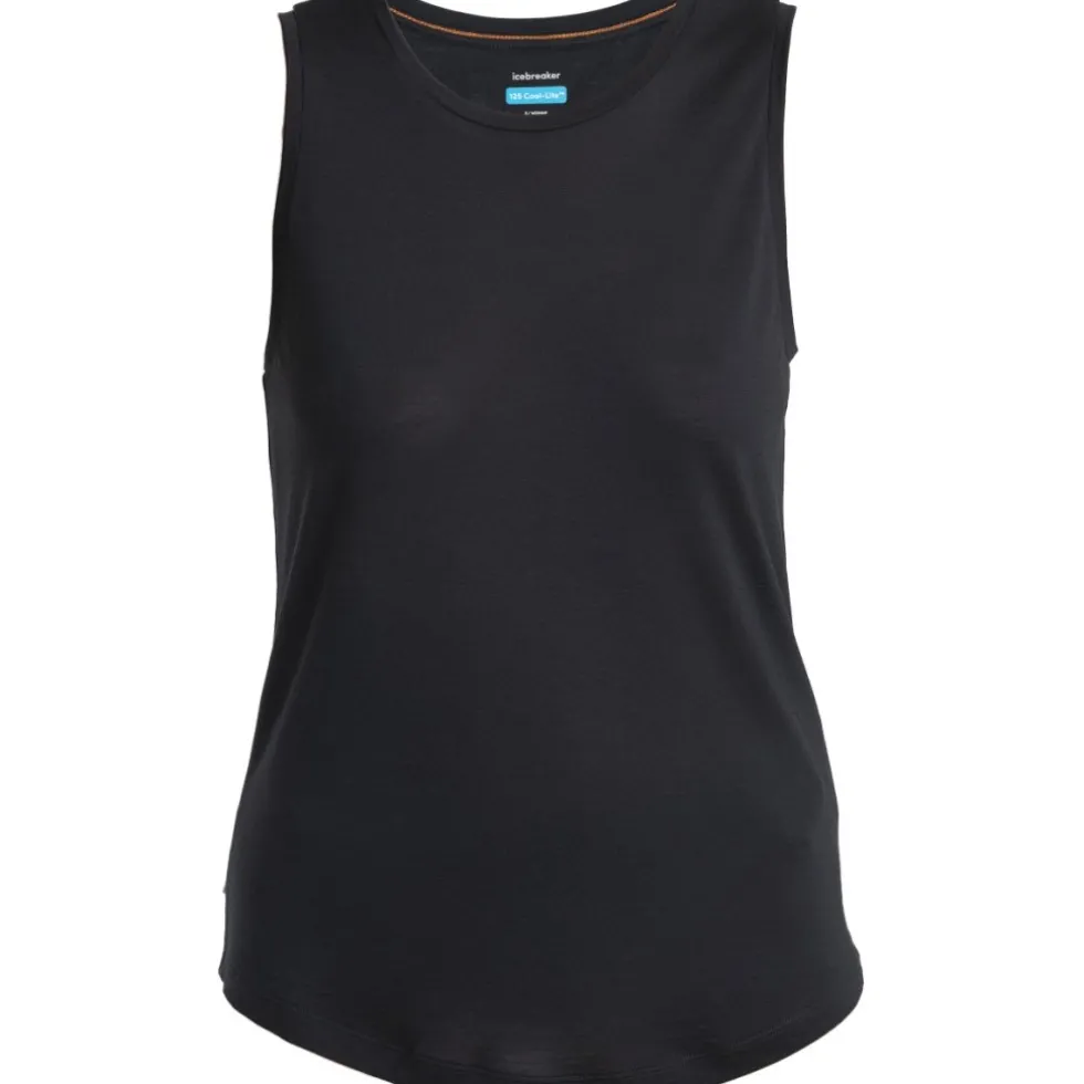 Icebreaker Merino 125 Cool-Lite™ Sphere III Tankvrouwen - Zwart