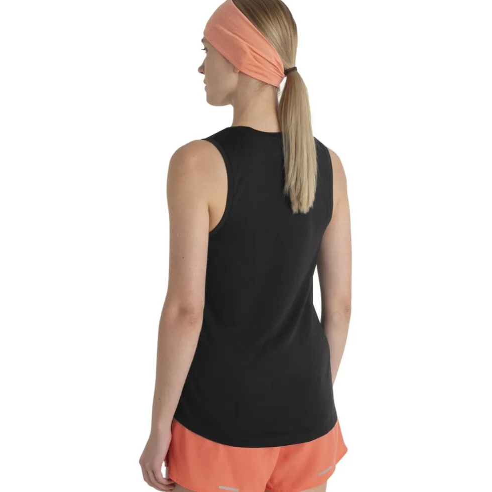 Icebreaker Merino 125 Cool-Lite™ Sphere III Tankvrouwen - Zwart