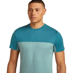 T-Shirts En Tops < Icebreaker erino 125 Coo-ite™ phere Coour Bock T-hirt heren - Hydro/Topaz