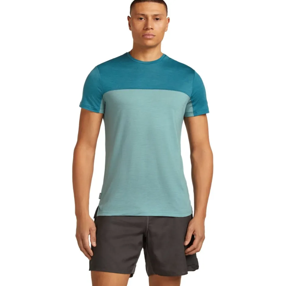 T-Shirts En Tops < Icebreaker erino 125 Coo-ite™ phere Coour Bock T-hirt heren - Hydro/Topaz