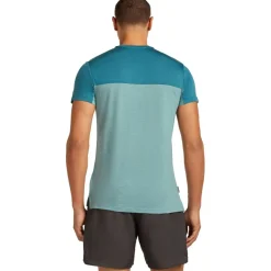 T-Shirts En Tops < Icebreaker erino 125 Coo-ite™ phere Coour Bock T-hirt heren - Hydro/Topaz