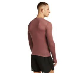 Baselayers < Icebreaker Merino 75 Coo-ite™ Featheright™ Heren overhemd met ange mouwen en ronde has - Carob