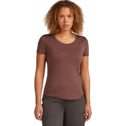 Icebreaker Merino 125 Cool-Lite™ Sphere III Scoop T-Shirt Dames - Carob