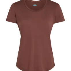 Icebreaker Merino 125 Cool-Lite™ Sphere III Scoop T-Shirt Dames - Carob