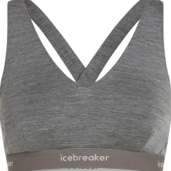 Icebreaker Merino 125 Cool-Lite™ Sprite Racerback BH Dames - Gritstone Hthr