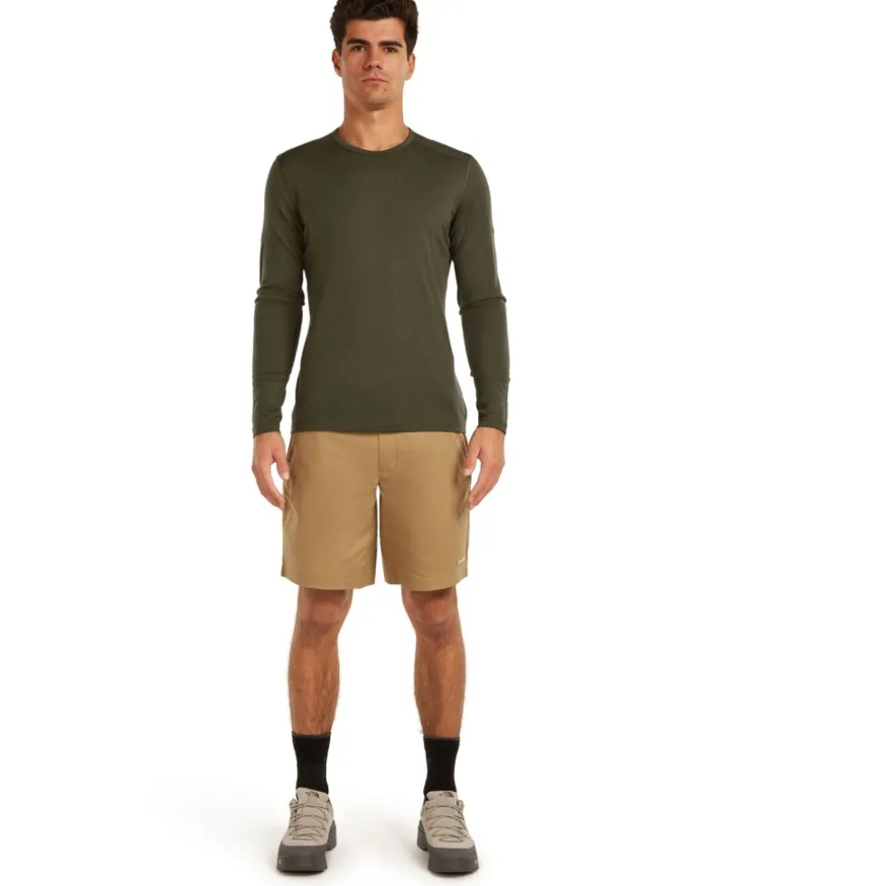 Icebreaker Merino 200 Oasis Thermo-shirt met lange mouwen voor heren - Dark Loden