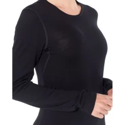 Baselayers < Icebreaker erino 260 Tech Crewe hirt et ange ouwen Dae - Zwart