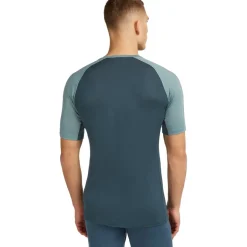 Baselayers < Icebreaker Merino 125 ZoneKnit™ Crewe hirt Heren - Aby/Blue Ah