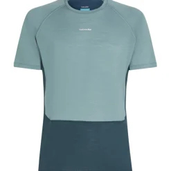Baselayers < Icebreaker Merino 125 ZoneKnit™ Crewe hirt Heren - Aby/Blue Ah