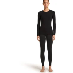 Broeken & Rokken|Broeken < Icebreaker erino 260 Zoneknit™ eae 25" Panty' Dae - Zwart