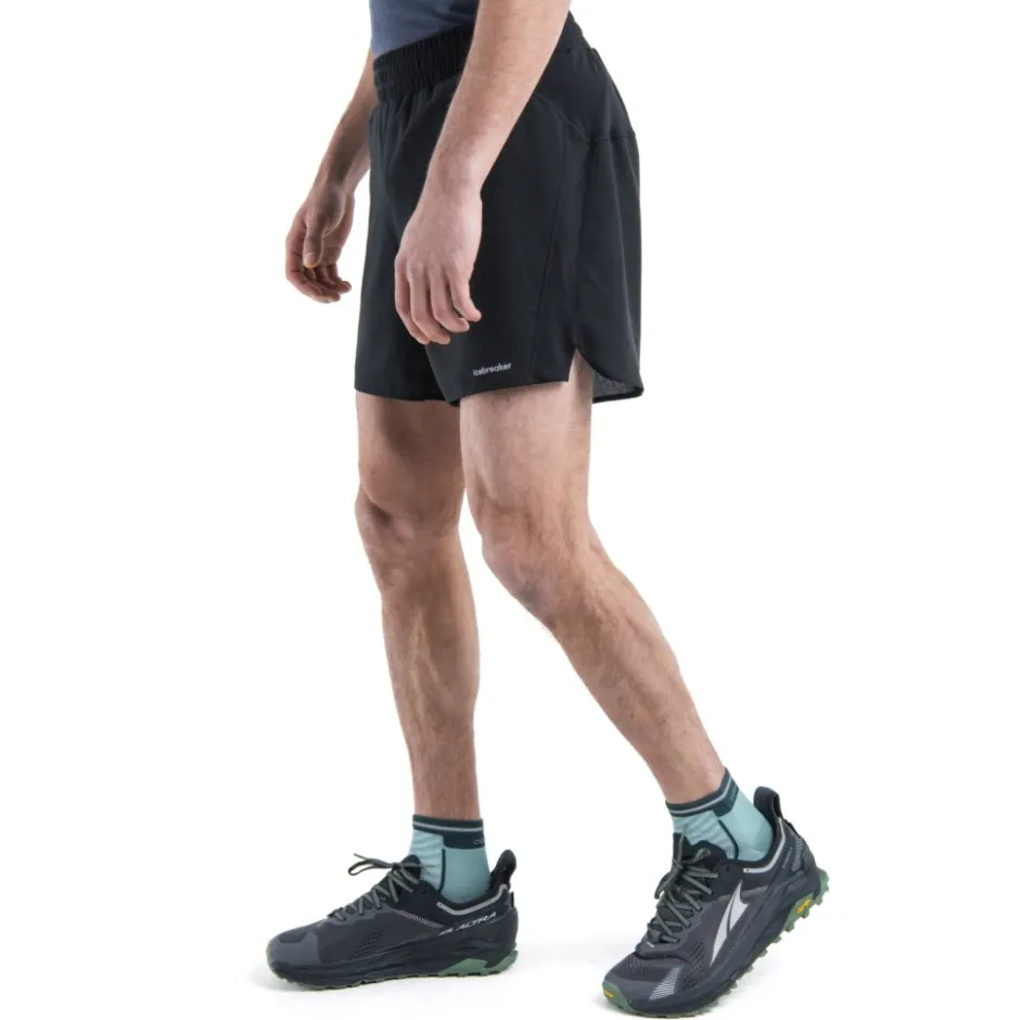 Broeken & Rokken < Icebreaker Merino 125 ZoneKnit™ peed 6" hort Heren - Zwart