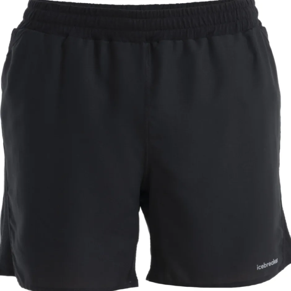 Broeken & Rokken < Icebreaker Merino 125 ZoneKnit™ peed 6" hort Heren - Zwart