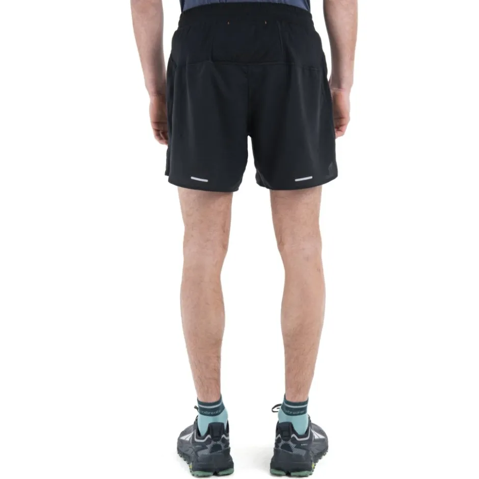 Broeken & Rokken < Icebreaker Merino 125 ZoneKnit™ peed 6" hort Heren - Zwart