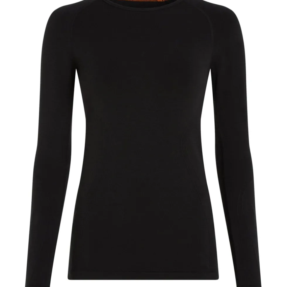 Icebreaker Merino 260 ZoneKnit™ Seamless Shirt met Lange Mouwen Dames - Zwart