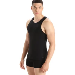 Baselayers|Ondergoed < Icebreaker erino Anatoica Tanktop Heren - Zwart/onoon