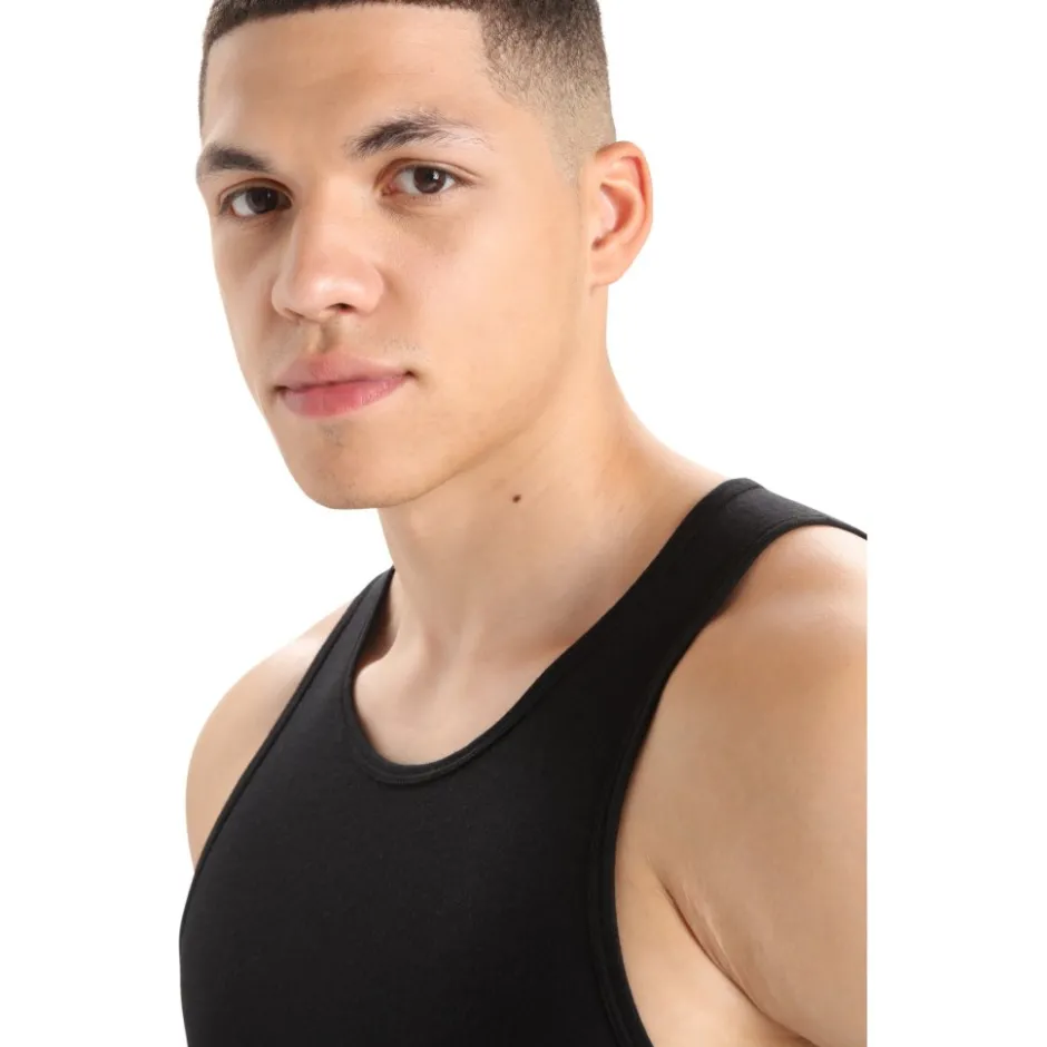Baselayers|Ondergoed < Icebreaker erino Anatoica Tanktop Heren - Zwart/onoon