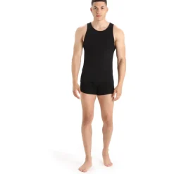 Baselayers|Ondergoed < Icebreaker erino Anatoica Tanktop Heren - Zwart/onoon
