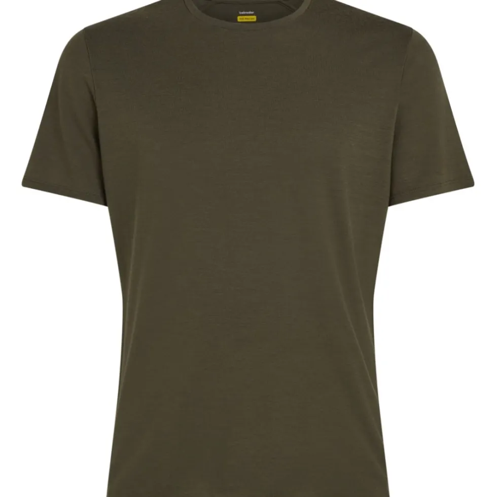 Icebreaker Merino Anatomica Korte mouwen Crewe t-shirt heren - Dark Loden