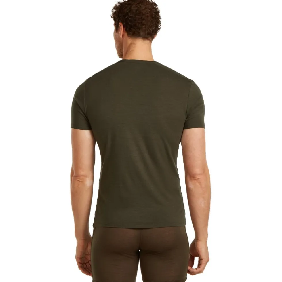 Icebreaker Merino Anatomica Korte mouwen Crewe t-shirt heren - Dark Loden