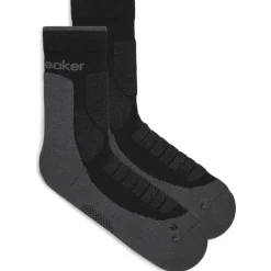 Sokken|Sokken < Icebreaker erino Hike+ Heavy Crew Sokken Heren - Back/Obsidian