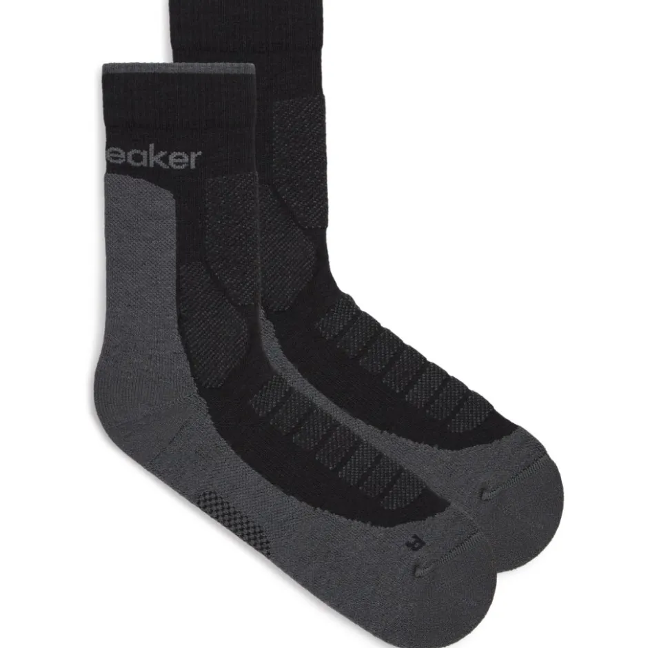 Sokken|Sokken < Icebreaker erino Hike+ Heavy Crew Sokken Heren - Back/Obsidian