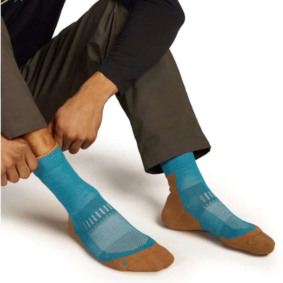 Icebreaker Merino Hike+ Light Crew Sokken Heren - Topaz/Trail