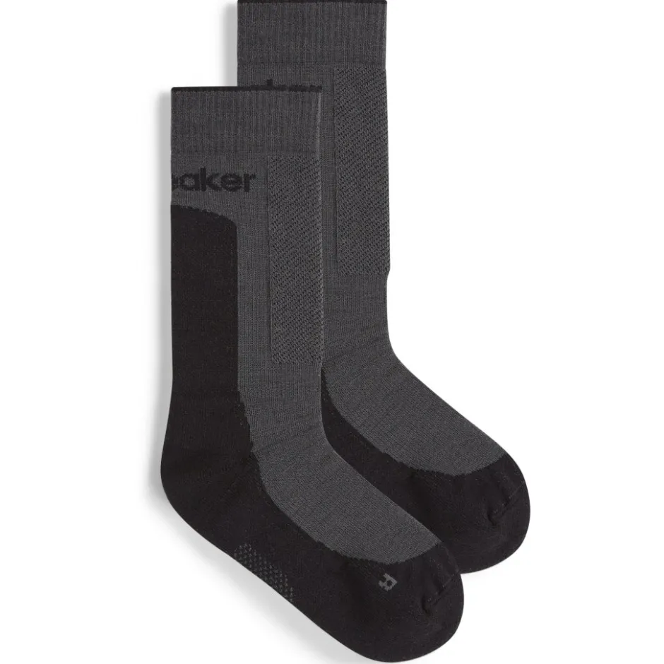Sokken|Sokken < Icebreaker erino Hike+ ediu Crew okken Dae - Obidian/Zwart