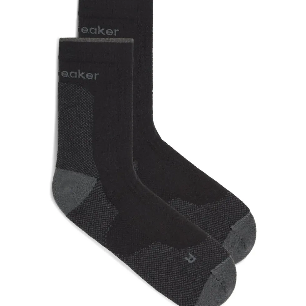 Icebreaker Merino Hike+ Ultralight Quarter Sokken Heren - Zwart/Obsidian