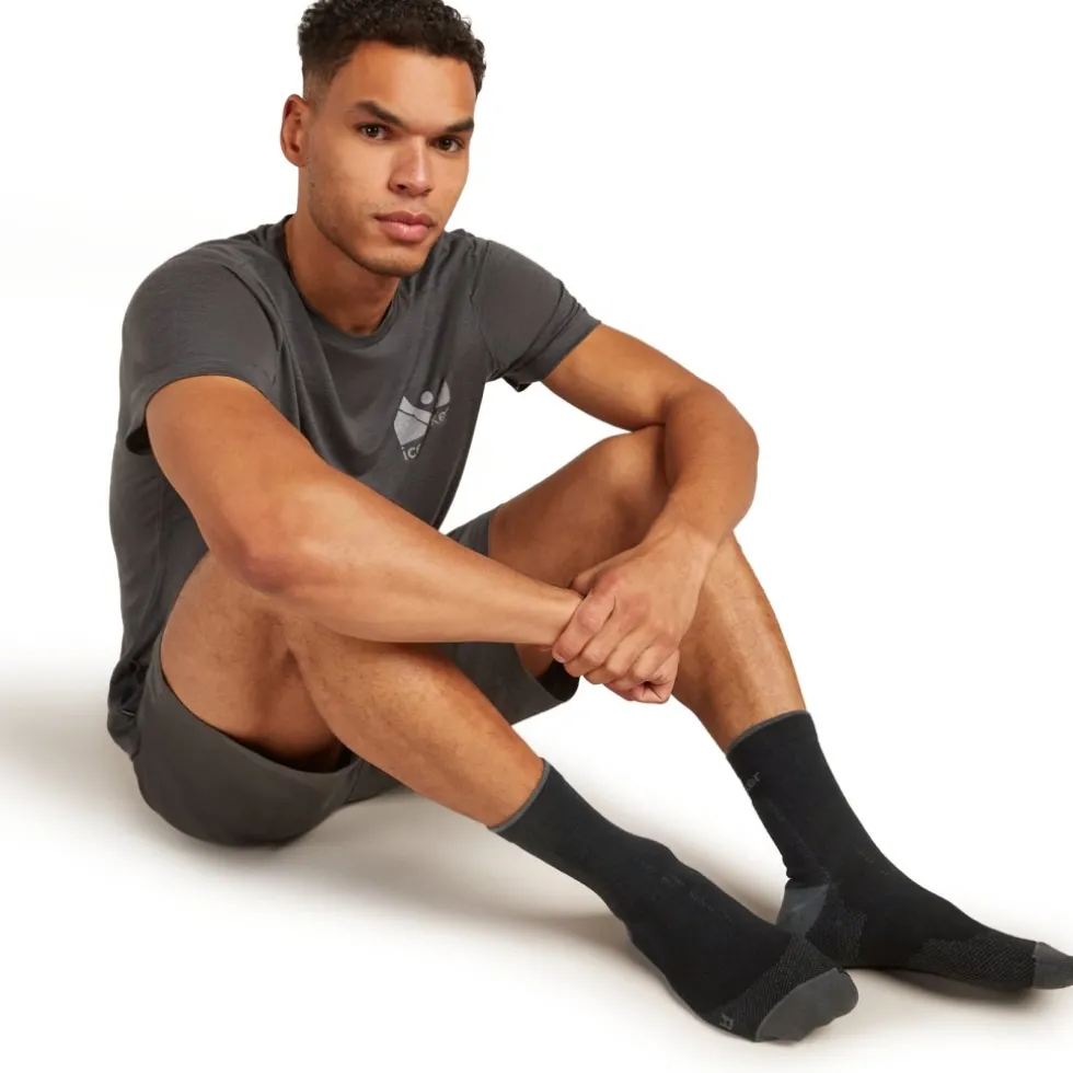 Icebreaker Merino Hike+ Ultralight Quarter Sokken Heren - Zwart/Obsidian
