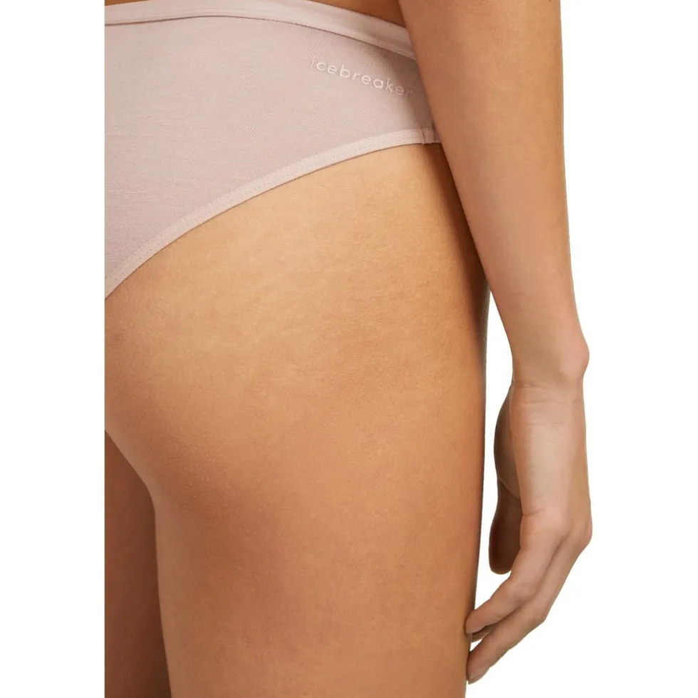 Icebreaker Merino Siren Bikini-slipjes voor dames - Pink Quartz