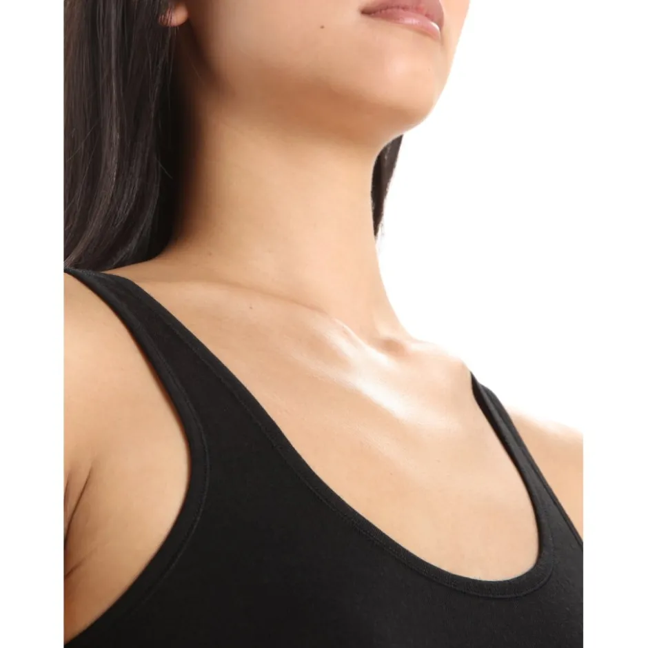 Baselayers < Icebreaker erino iren Tanktop Dae - Zwart