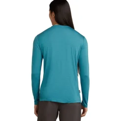 Icebreaker Merino 125 Cool-Lite™ Sphere III Shirt met Lange Mouwen Heren - Topaz