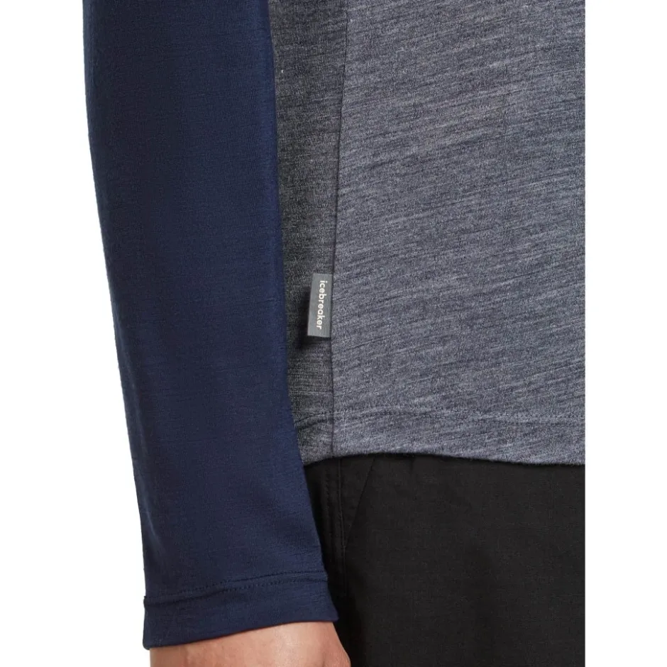 T-Shirts En Tops|Shirts & Midlayers < Icebreaker erino 125 Coo-ite™ phere Coour Bock T-hirt et ange ouwen voor dae - idnight Navy Hthr/idnight Navy