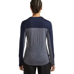 T-Shirts En Tops|Shirts & Midlayers < Icebreaker erino 125 Coo-ite™ phere Coour Bock T-hirt et ange ouwen voor dae - idnight Navy Hthr/idnight Navy