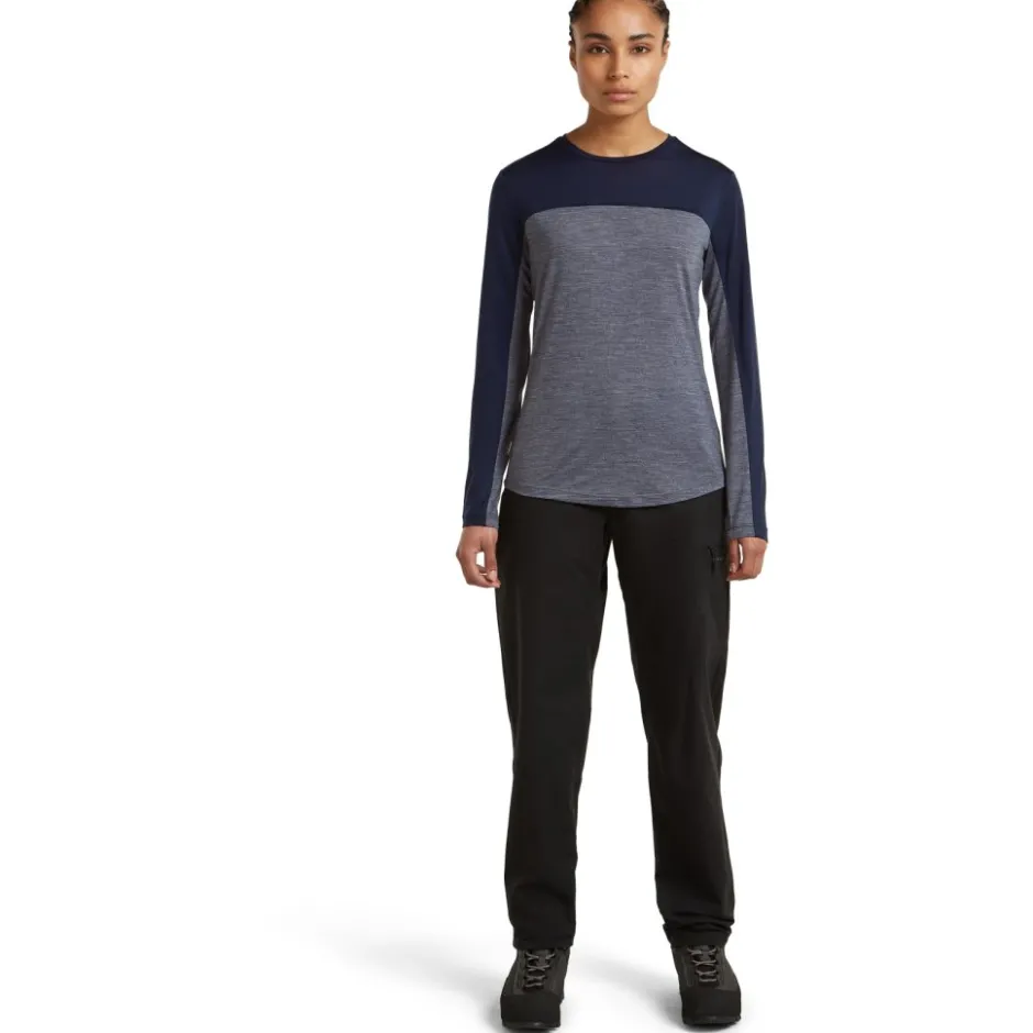 T-Shirts En Tops|Shirts & Midlayers < Icebreaker erino 125 Coo-ite™ phere Coour Bock T-hirt et ange ouwen voor dae - idnight Navy Hthr/idnight Navy