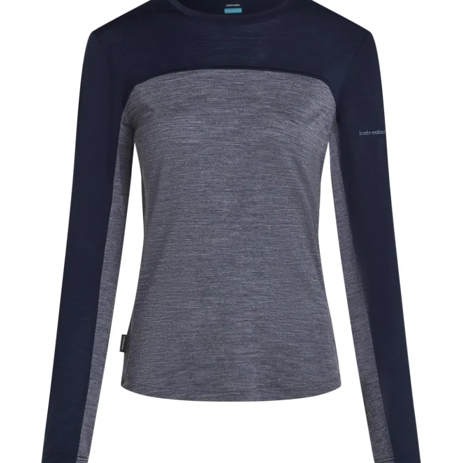 T-Shirts En Tops|Shirts & Midlayers < Icebreaker erino 125 Coo-ite™ phere Coour Bock T-hirt et ange ouwen voor dae - idnight Navy Hthr/idnight Navy