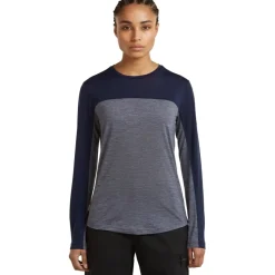 T-Shirts En Tops|Shirts & Midlayers < Icebreaker erino 125 Coo-ite™ phere Coour Bock T-hirt et ange ouwen voor dae - idnight Navy Hthr/idnight Navy