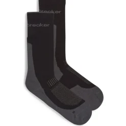 Icebreaker Merino Hike+ Light Crew Sokken Heren - Zwart/Obsidian